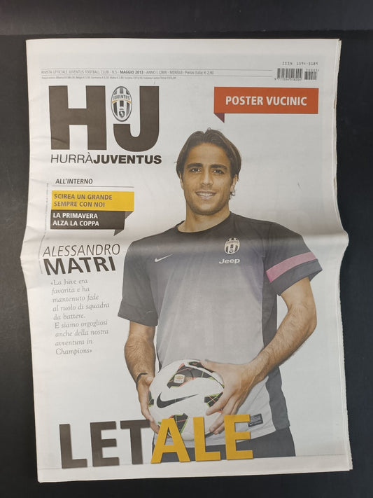 rivista ufficiale HURRA'JUVENTUS maggio 2013 N 5 con poster