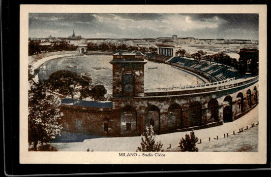 cartolina postcard calcio Milano Stadio Civico #58965 3738