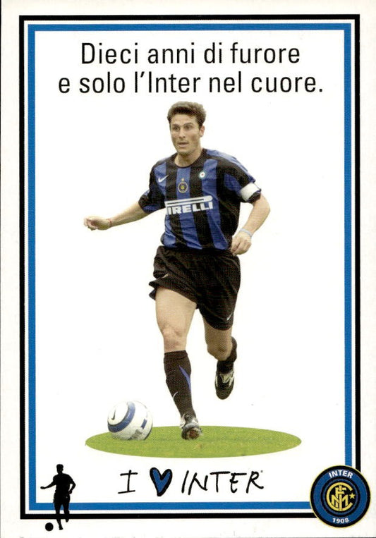 Cartolina calcio calciatore Inter Nicol�s Andr�s Burdisso con autografo stampato