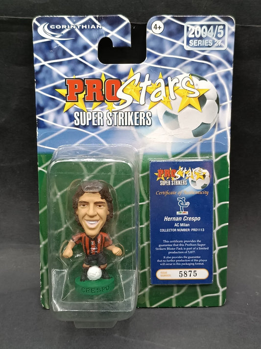 action figure calcio Corinthian Pro Stars Super Strikers Hernan Crespo Milan