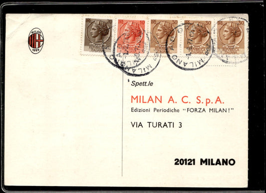cartolina postcard Abbonamento a Forza Milan n. 3451