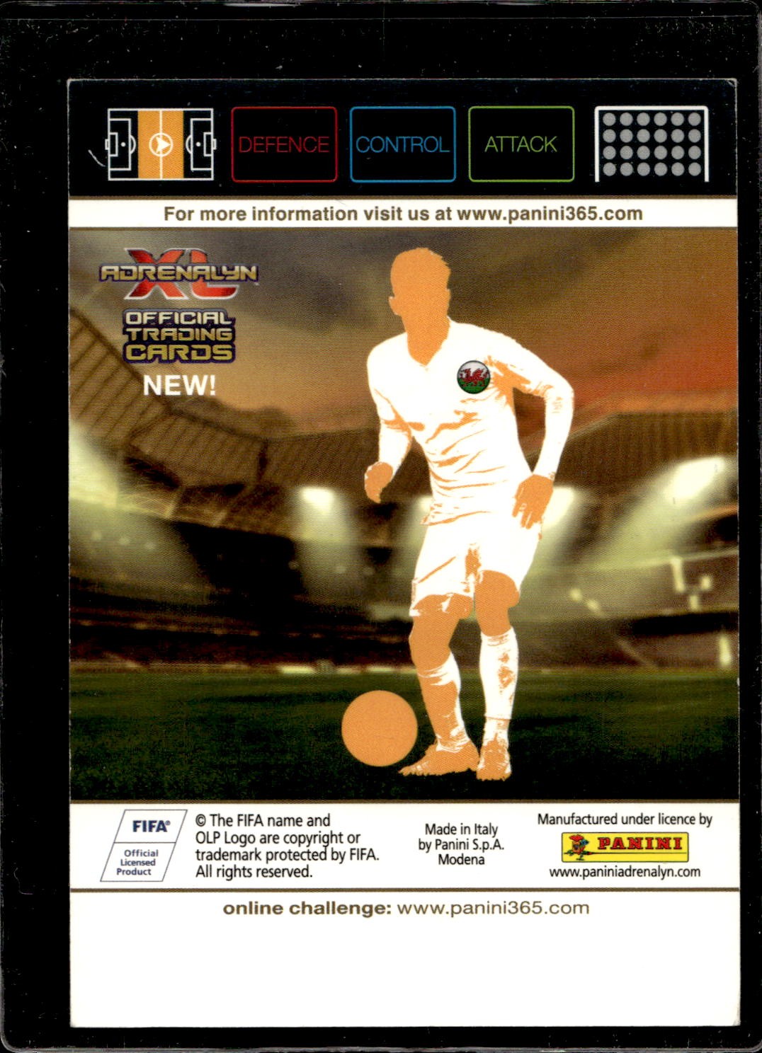 cartolina postcard calcio Panini Real Madrid Gareth Bale Limited Edition