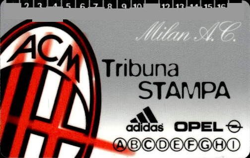 Biglietto stadio Milan A.C Tribuna Stampa