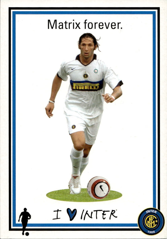 cartolina calciatori Inter Materazzi Matrix