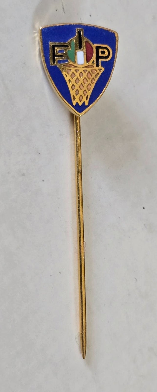 spilla pins originale anni 70/80 FIP federazione Italiana Pallacanestro Basket