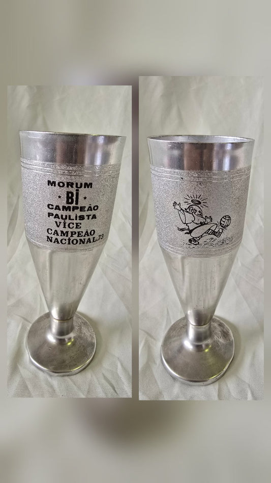 Trofeo alluminio Morumbi San Paulo Campeao Vice Campeao Nacional 1973