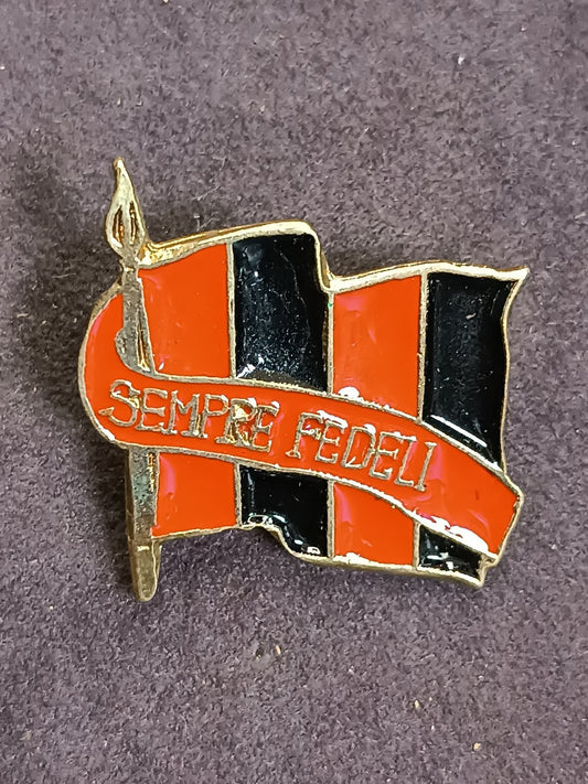 Old Pins Pin Badge Spilla A.C.Milan bandiera flag sempre presenti 284
