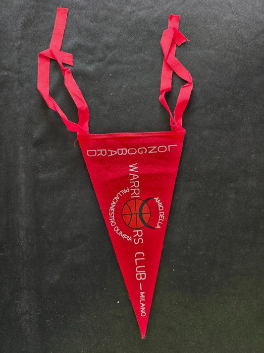 Gagliardetto originale in feltro LONGOBARDS WARRIOR Olimpia Milano  Basket