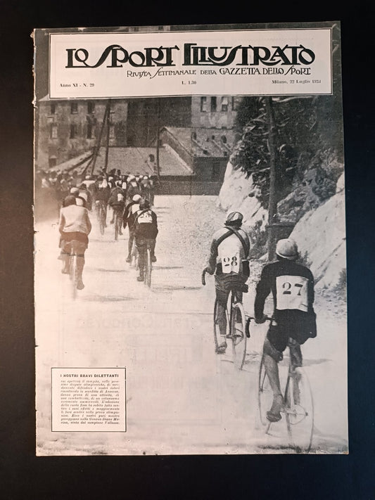 rivista  LO SPORT ILLUSTRATO 1923 n 29