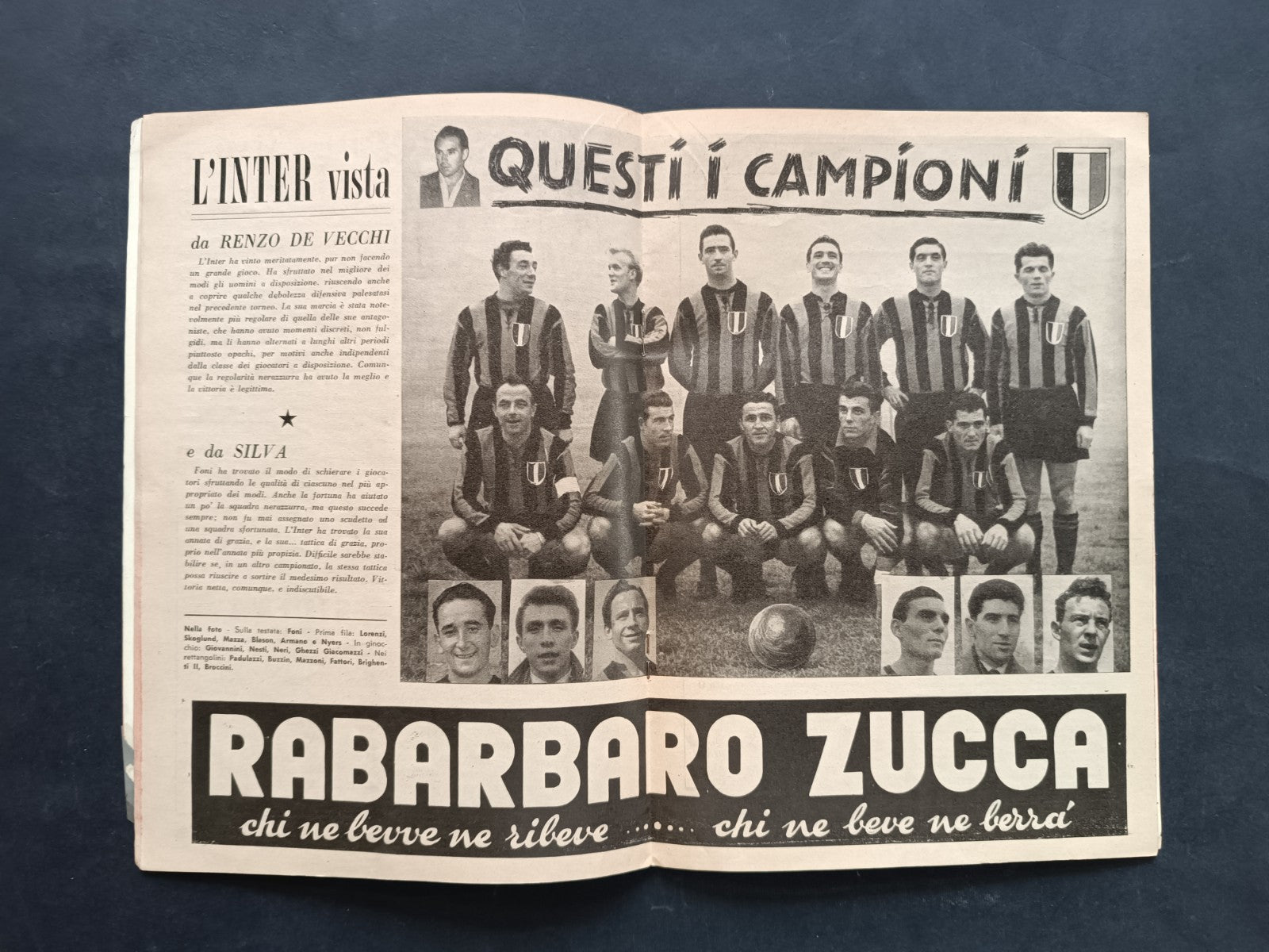 Rivista Inter Campione d'Italia 1953
