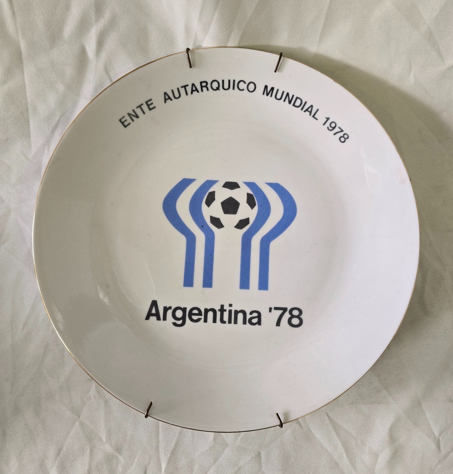 piatto ceramica 25 cm Argentina '78 Ente Autaquico Mundial 1978