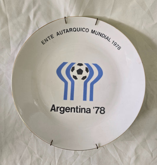 piatto ceramica 25 cm Argentina '78 Ente Autaquico Mundial 1978