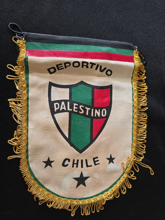 old Gagliardetto pennant banderin Deportivo Paestino Chile