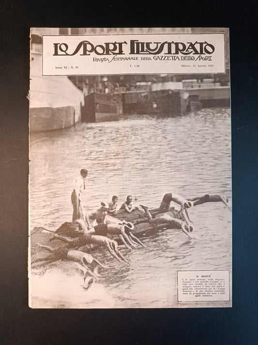 rivista  LO SPORT ILLUSTRATO 1923 n 32
