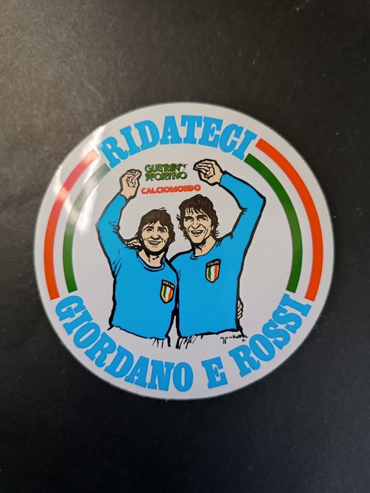 Adesivo Guerin sportivo CalcioMondo - GIORDANO e ROSSI