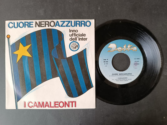 Vinile 45 giri CUORE NEROAZZURRO I CAMALEONTI