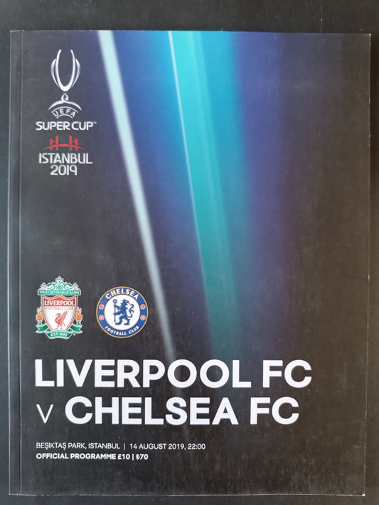 Programma ufficiale Uefa Super Cup Liverpool Chelsea Istanbul 2019