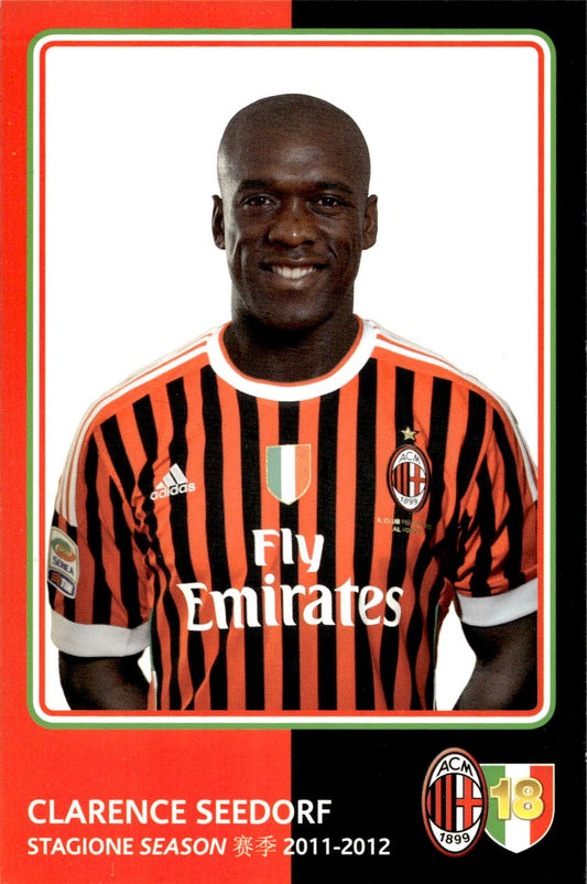 cartolina postcard Calcio Milan 2011-12 - Seedorf