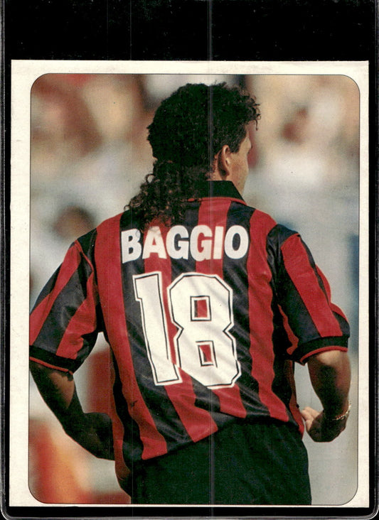 cartolina postcard Calcio Milan Roberto Baggio