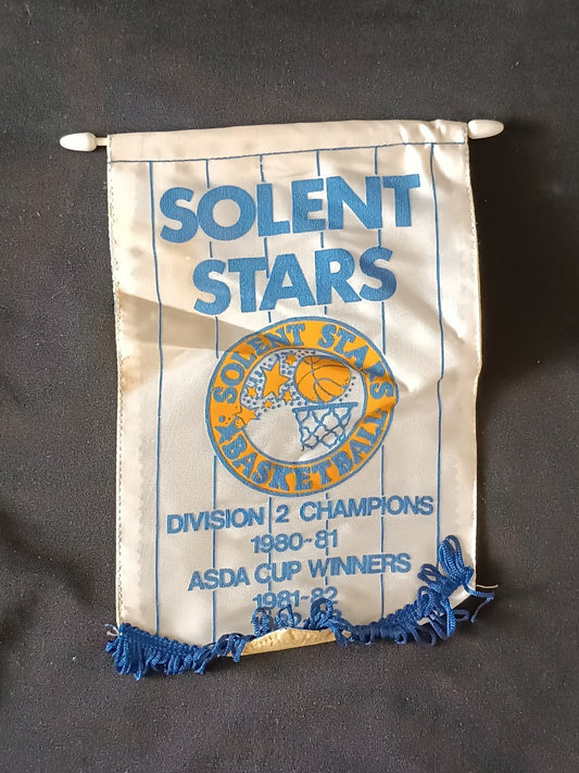 Gagliardetto Pennant Solent Stars Basket England 1980-81 Vintage