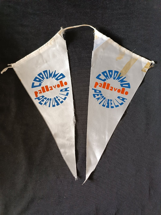 Gagliardetto Pennant Pallavolo Corona Perugia Italia Vintage