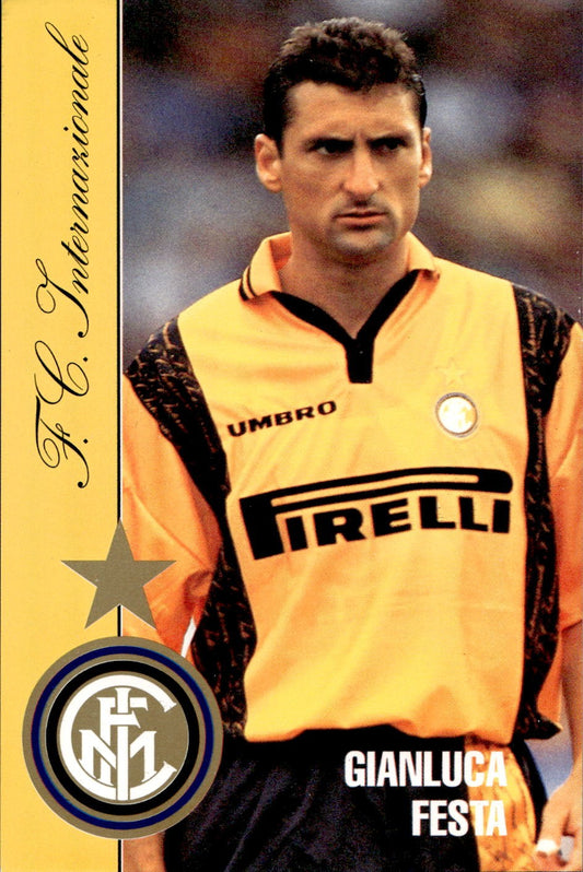 cartolina calciatori Inter Festa