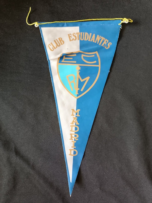 Gagliardetto Pennant Club Estudiantes Madrid Spagna Calcio Vintage