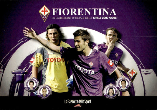 cartolina calciatori Fiorentina collez.spille 07/08