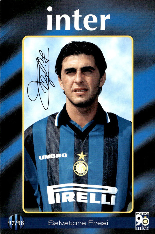 cartolina calciatori Inter 97/98 Fresi