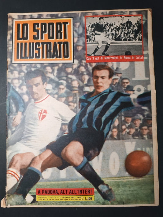 Rivista LO SPORT ILLUSTRATO numero 46 anno 1960 Roma/Manfredini