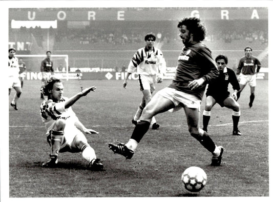 fotografia originale Inter azione di gioco Nicola BERTI e altro da identificare