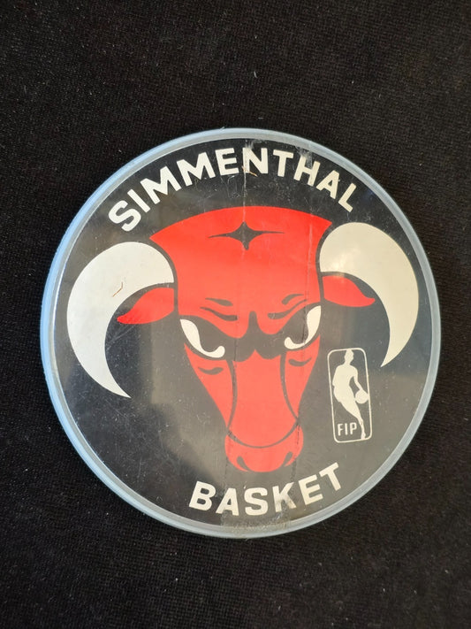 SIMMENTHAL  pallacanestro Milano BASKET  spilla plastica originale FIP 60/70