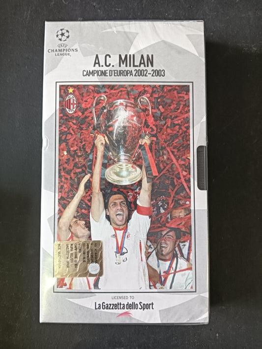 VHS A.C MILAN CAMPIONE D'EUROPA 2002-2003 La Gazetta dello Sport