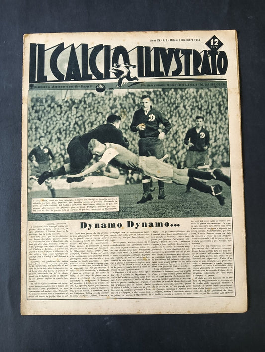 rivista IL CALCIO ILLUSTRATO anno 1945 numero 9 - Cardiff Dynamo