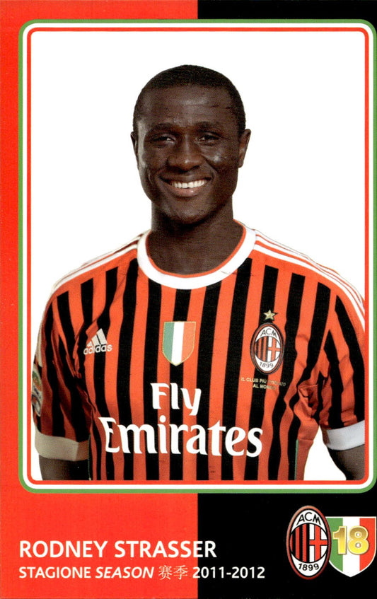 cartolina postcard Calcio Milan 2011-12 - Strasser