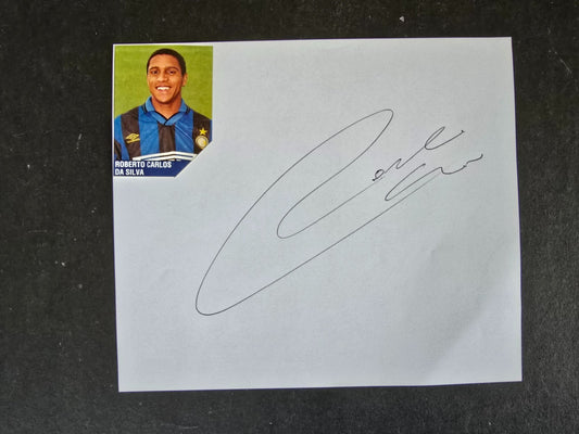Autografo autograph originale su foglietto  Roberto Carlos