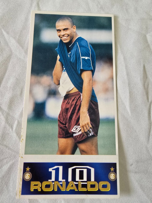 Tutto Inter Figurine giganti Panini Calciatori nr  14 RONALDO il Fenomeno