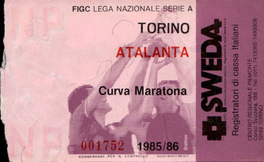 Biglietto stadio Torino-Atalanta Lega Nazionale Serie A 1985-86