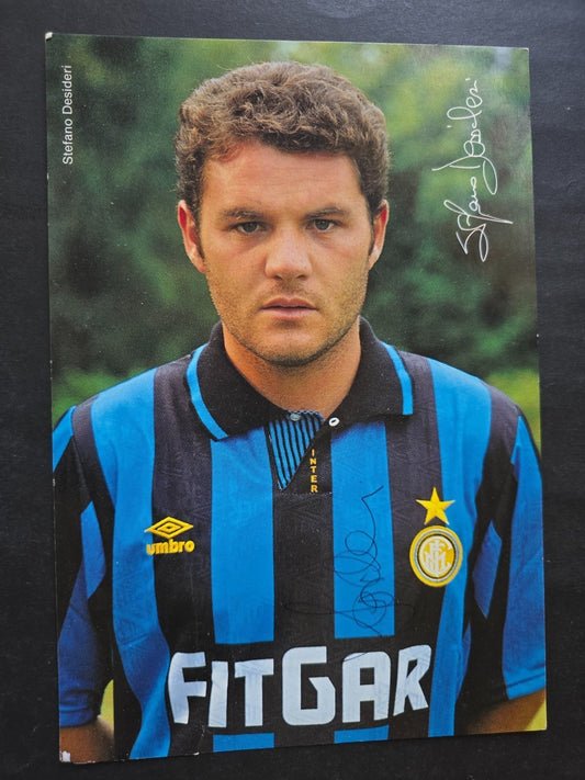 Autografo autograph originale su  Cartolina inter Stefano Orrico