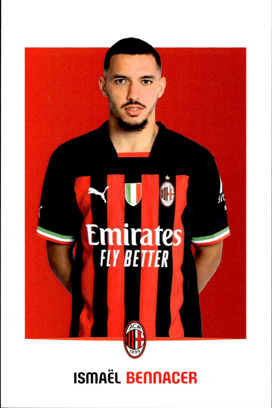 cartolina postcard Calcio Milan 2022/23 - Bennacer
