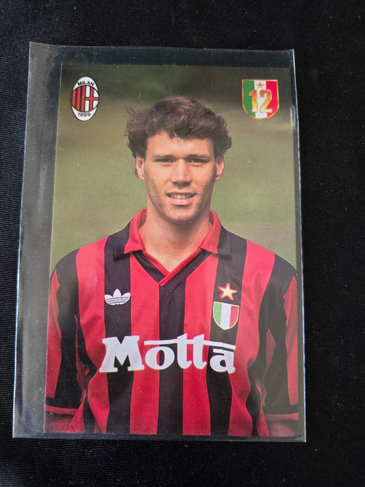 A.C. Milan 1899  cartolina  con annullo 12� scudetto 1991/92 Marco Van Basten
