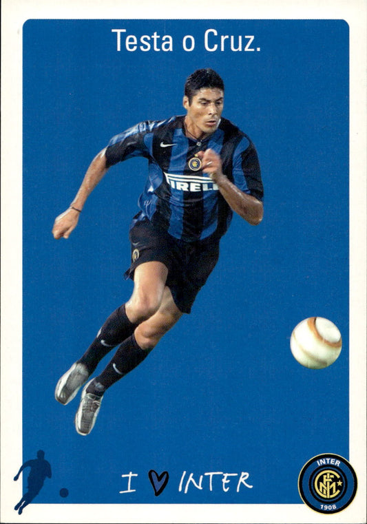 cartolina calciatori Inter testa o Cruz