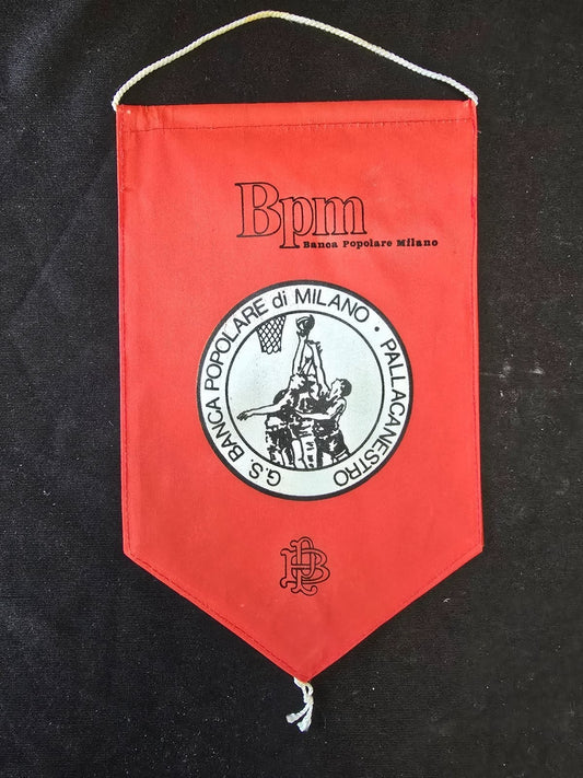 Gagliardetto Pennant Basket Pallacanestro  G.s. BPM Milano anni 80