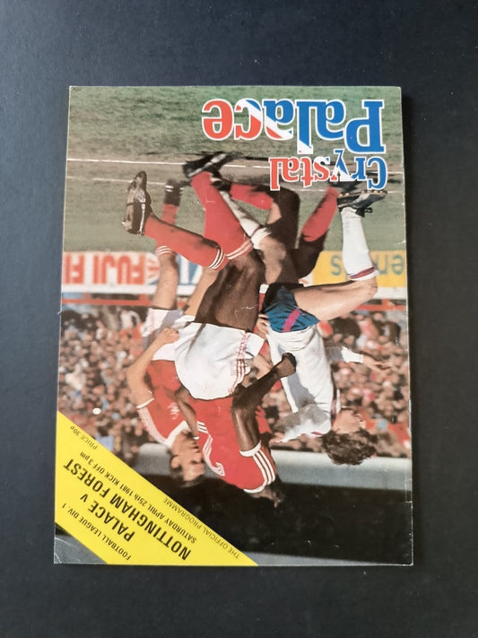 programma calcio Crystal Palace vs Nottingham Forest 81