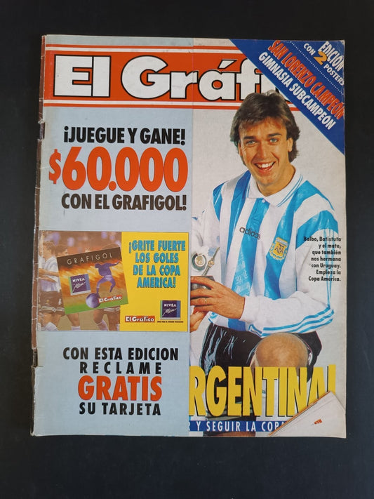 Rivista EL GRAFICO numero 3952 anno 1995 - Balbo/Batistuta (senz aposter)