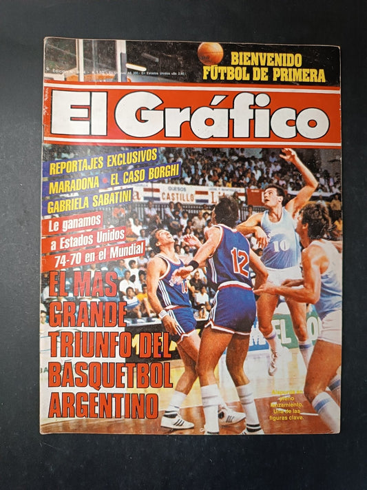 Rivista EL GRAFICO numero 3484 anno 1986 - Basket Argentino
