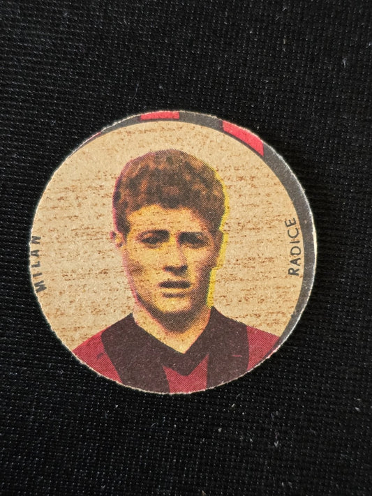 A.C. Milan 1899  Figurina dischetto cartonicino VAV Luigi Radice