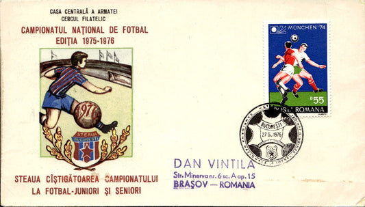 busta primo giorno Bucarest 1976 Romania