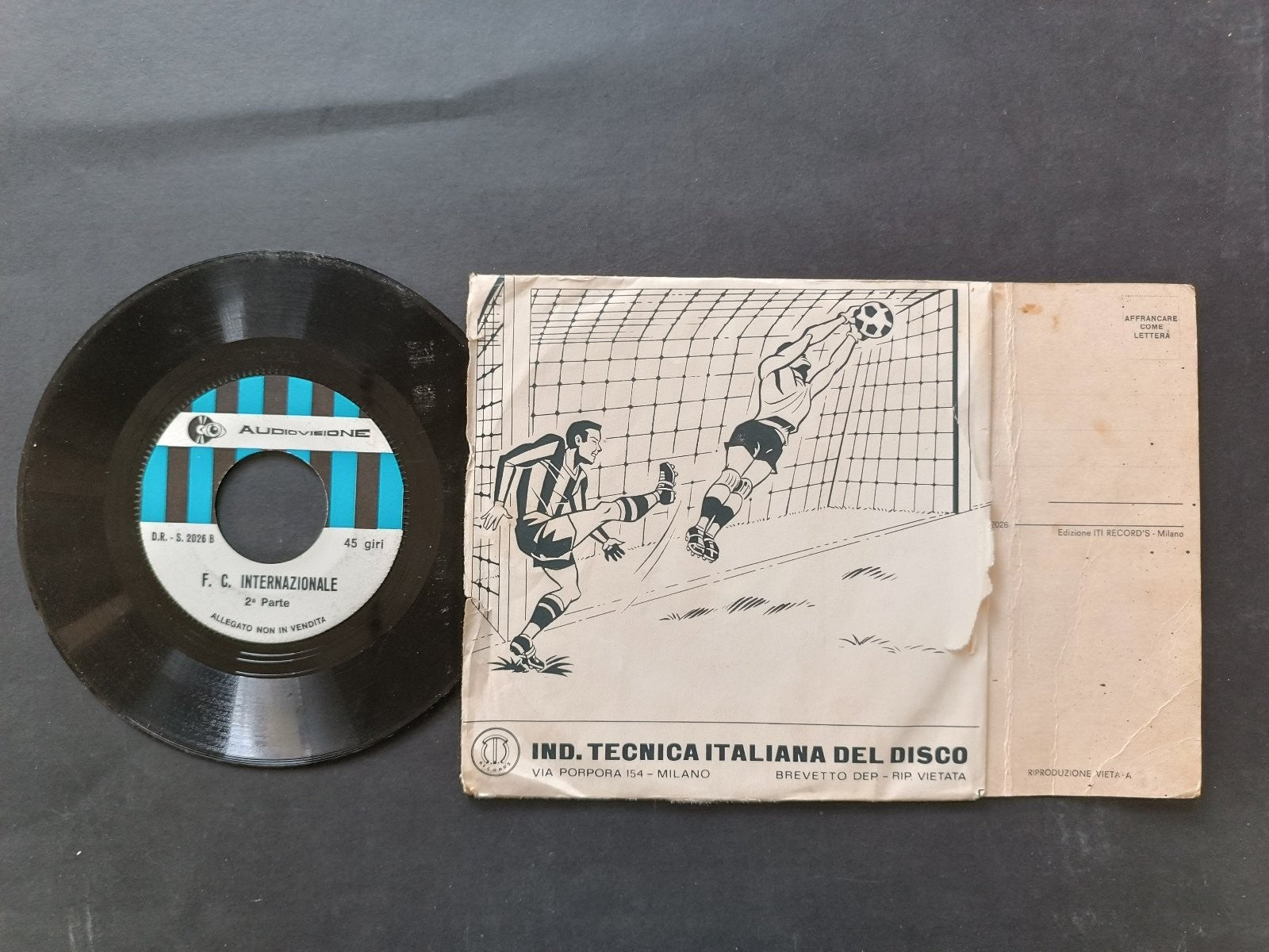 Vinile 45 giri F.C. INTERNAZIONALE