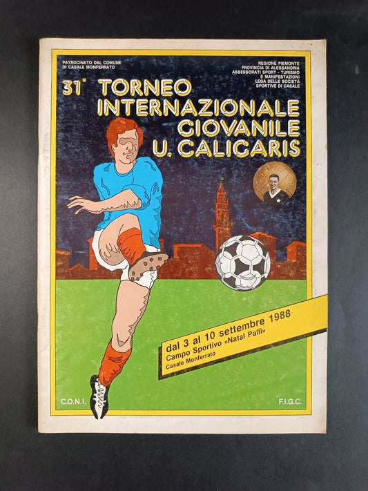programma 31smo TORNEO INTER. GIOVANILE U. Caligaris 1988